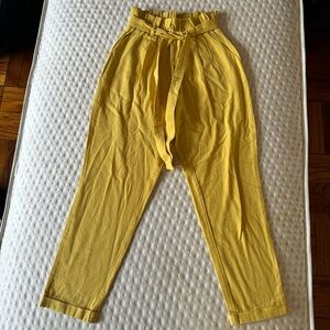 FAVLUX Mustard High-Waisted Pants